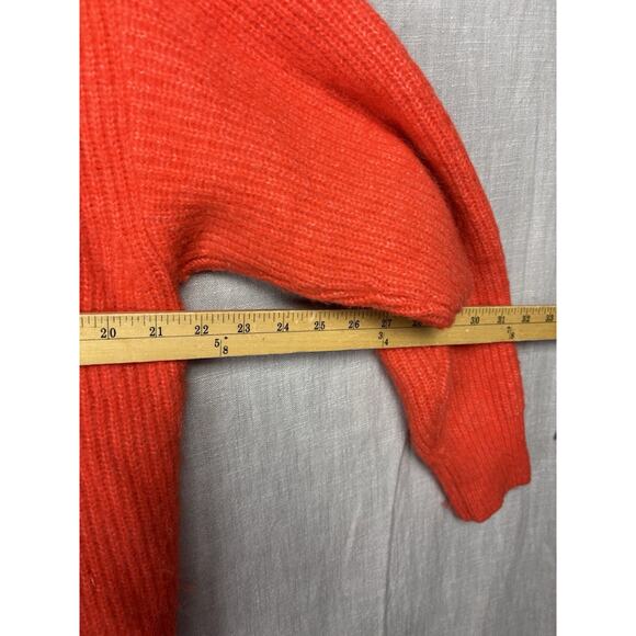 & OTHER STORIES Orange Cardigan Jumper size S Womens Wool Alpaca Blend Casual - Picture 6 of 7